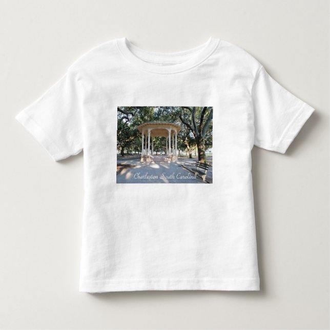 Camiseta De Bebé Charleston South Carolina, Gazebo, Battery (Anverso)
