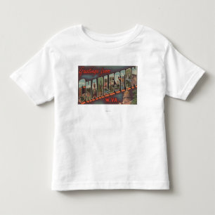 Camiseta De Bebé Charleston, Virginia Occidental - escenas grandes