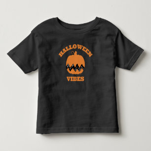 Camiseta De Bebé Charlie Brown Naranja Pumpkin   Vibes de Halloween