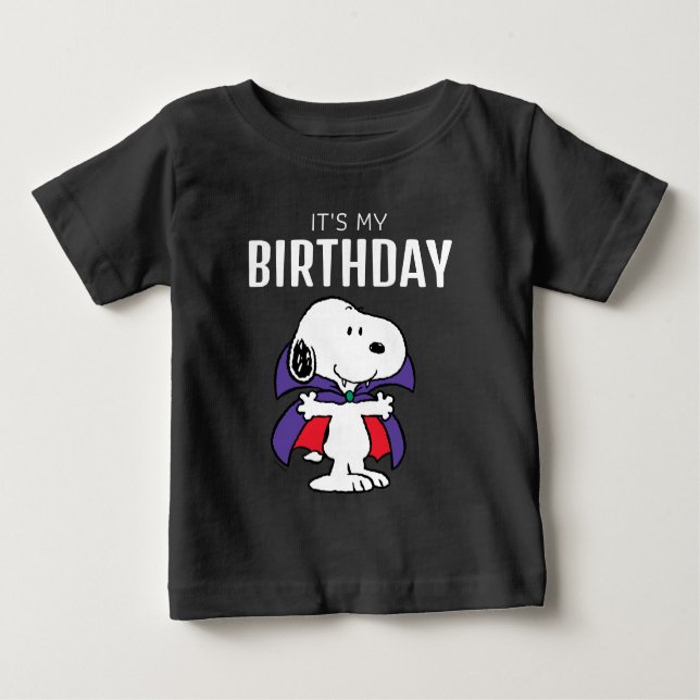 Camiseta De Bebé Charlie Brown y la fiesta de cumpleaños de Hallowe (Anverso)