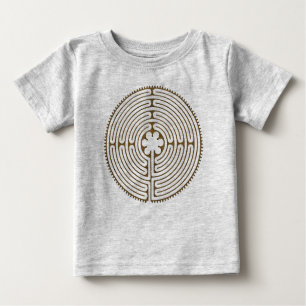 Camiseta De Bebé Chartres Labyrinque estilo antiguo + tus ideas