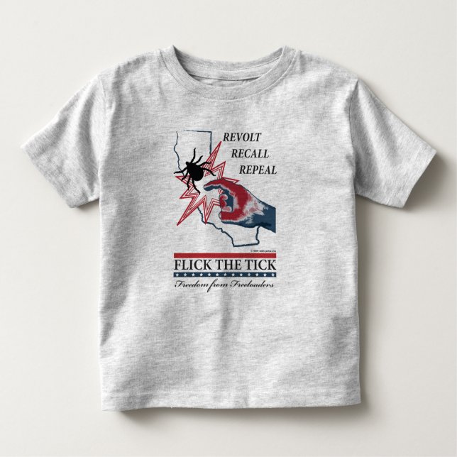Camiseta De Bebé Chasquee la señal - niño de California (Anverso)