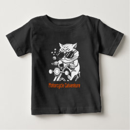 Camiseta De Bebé Chat motard - Motorcycle Catventure