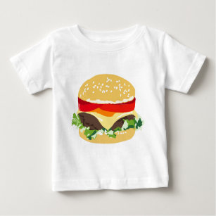Camiseta De Bebé Cheeseburger americano
