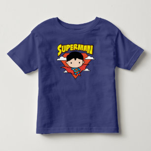 Camiseta De Bebé Cheet Superman Polka Dot Shield y Name