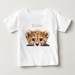 Camiseta De Bebé Cheetah bebé lindo personalizado 