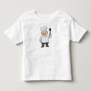 Camiseta De Bebé Chef con cuchara de gorra y sopa del chef