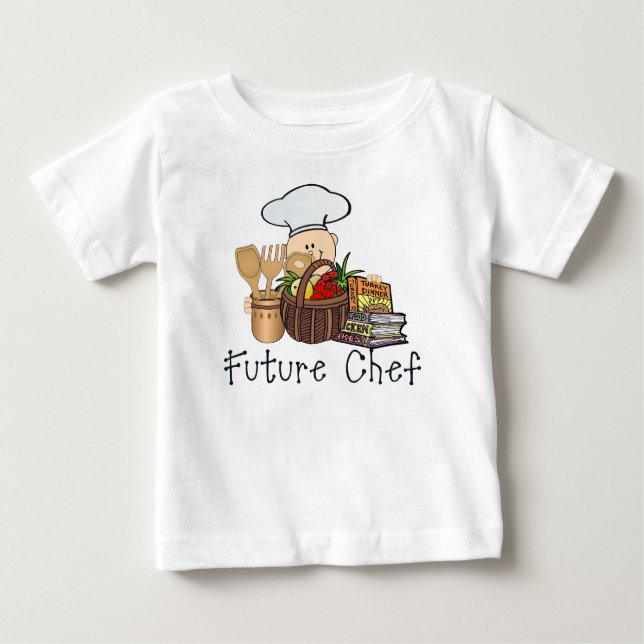 Camiseta De Bebé Chef futuro (Anverso)