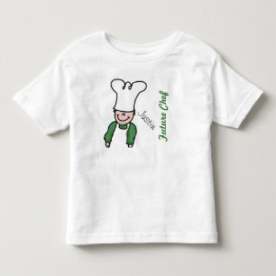 Camiseta De Bebé Chef futuro con nombre