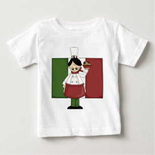 Camiseta De Bebé Chef italiano - Personalizable