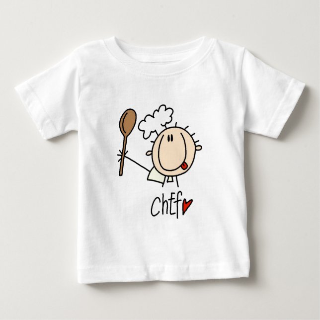 Camiseta De Bebé Chef Masculino (Anverso)