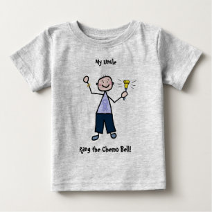 Camiseta De Bebé Chemo Bell Man - Cáncer de estómago de cinta perfi