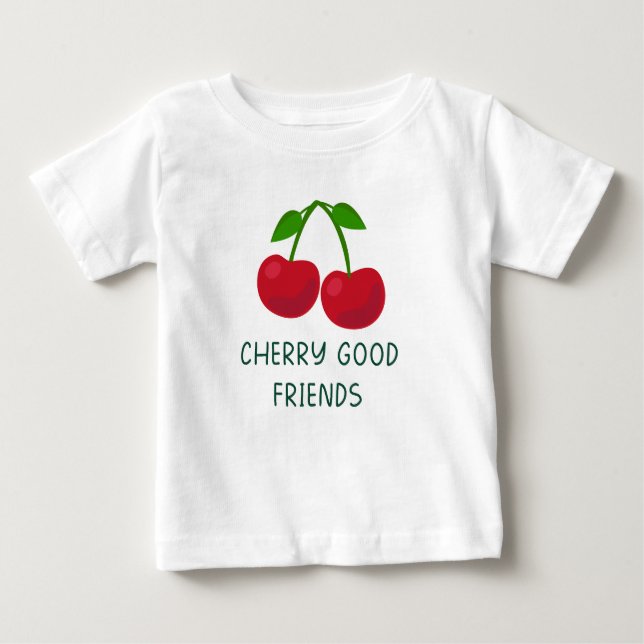 Camiseta De Bebé Cherry Good Friends (Anverso)