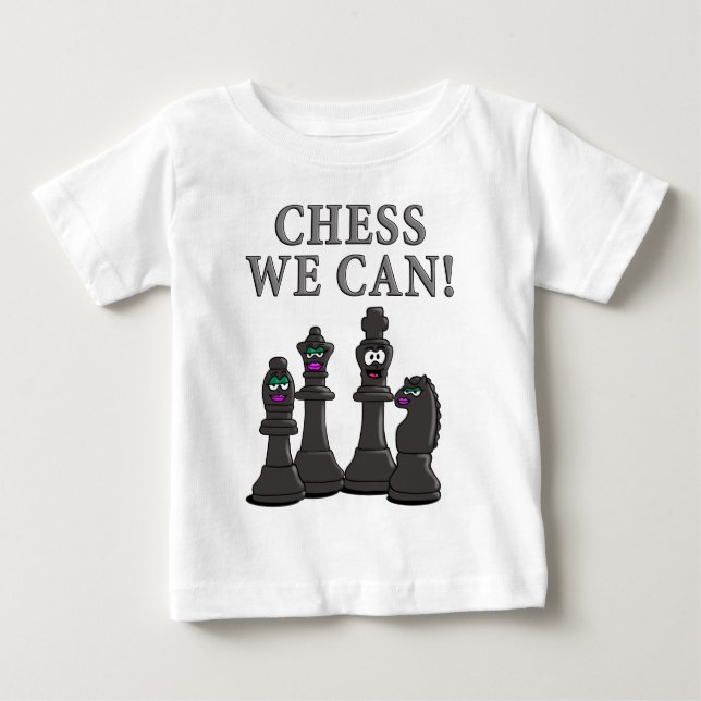 Camiseta De Bebé Chess we can (Anverso)