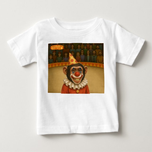 Camiseta De Bebé Chester el payaso chimpancé (Anverso)