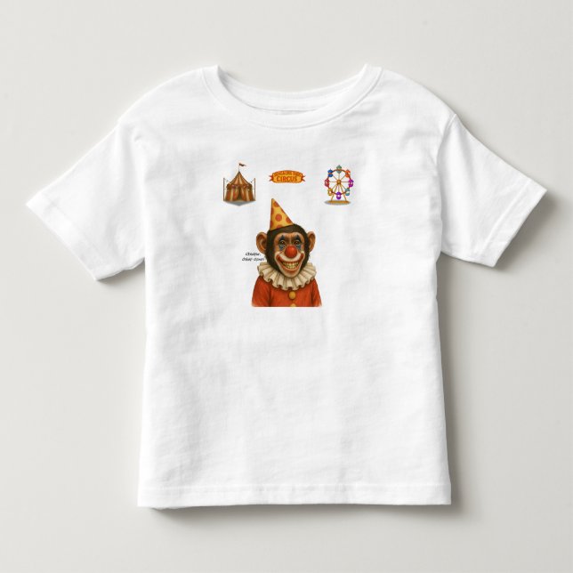 Camiseta De Bebé Chester el payaso chimpancé (Anverso)