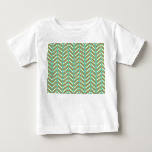 Camiseta De Bebé Chevron de los años 1970 (Anverso)