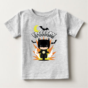 Camiseta De Bebé Chibi Batman Batcycle