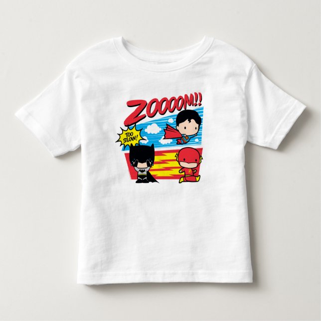 Camiseta De Bebé ¡Chibi Batman demasiado lento! (Anverso)