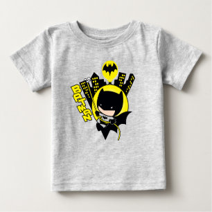 Camiseta De Bebé Chibi Batman Escalando La Ciudad