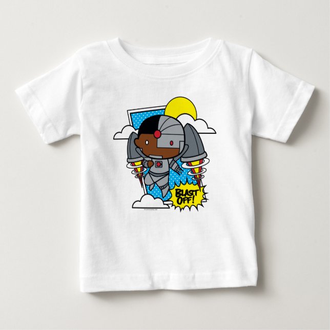 Camiseta De Bebé ¡Chibi Cyborg Blast! (Anverso)