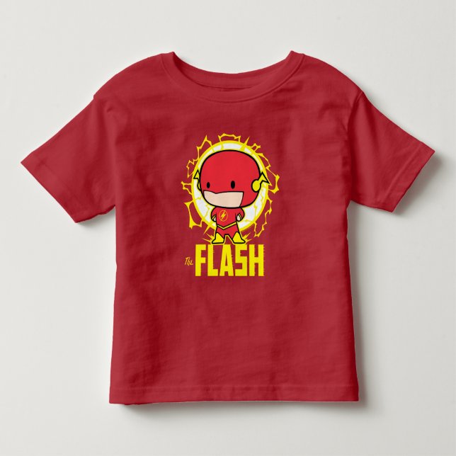 Camiseta De Bebé Chibi Flash Con Electricidad (Anverso)