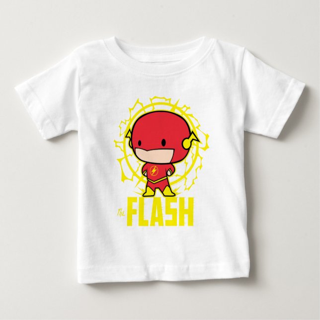 Camiseta De Bebé Chibi Flash With Electricity (Anverso)