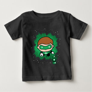 Camiseta De Bebé Chibi Green Lantern Flying Through Space