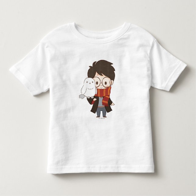 Camiseta De Bebé Chibi HARRY POTTER™ y Hedwig (Anverso)