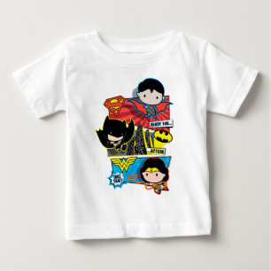 Camiseta De Bebé ¡Chibi Heroes Preparado Para La Acción!