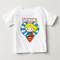Chibi Supergirl Starburst Heart and Logo