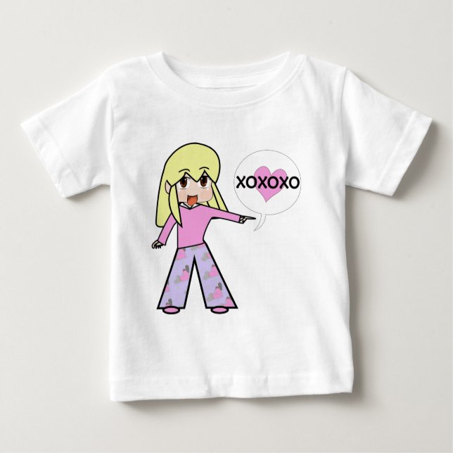 Camiseta De Bebé Chibi Valentine (Anverso)