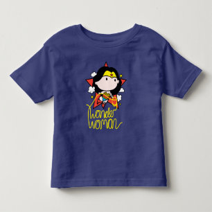 Camiseta De Bebé Chibi WonWoman Volando Con Lasso