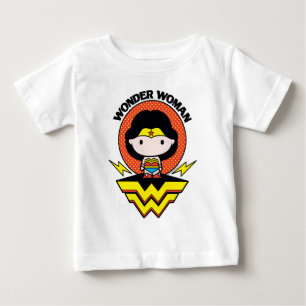 Camiseta De Bebé Chibi WonWoman With Polka Dots and Logo