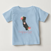 Chic California State & Moveable Heart Girl's