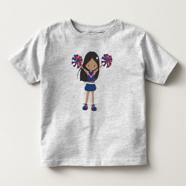 Camiseta De Bebé Chica afroamericano, animadores, animadores (Anverso)