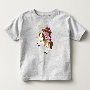Camiseta De Bebé Chica afroamericano, niña de vaca, sheriff, Lasso