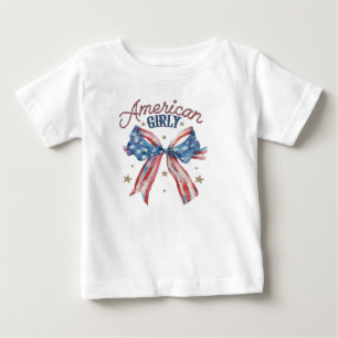 Camiseta De Bebé Chica Americana
