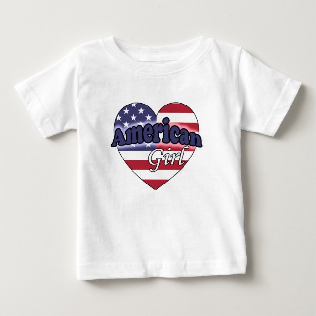 Camiseta De Bebé Chica americana (Anverso)