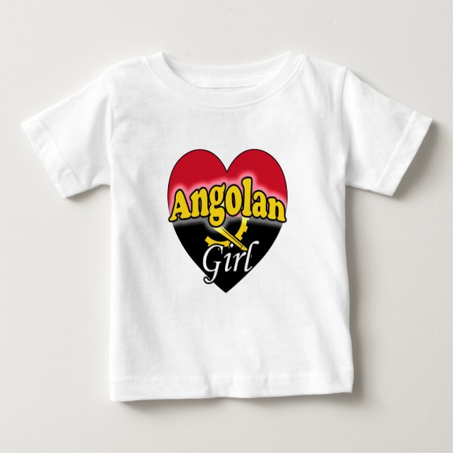 Camiseta De Bebé Chica angoleña (Anverso)