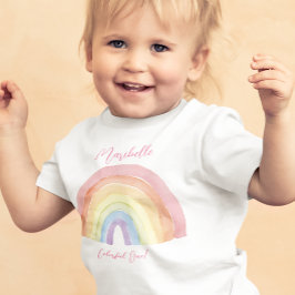 Camiseta De Bebé Chica arcoiris