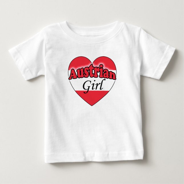 Camiseta De Bebé Chica austriaca (Anverso)