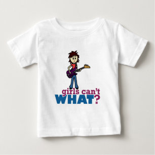 Camiseta De Bebé Chica Bass Guitar Player