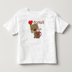Camiseta De Bebé Chica Bear Cocoa Love