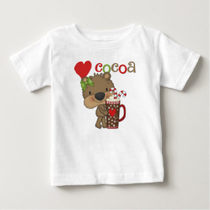Camiseta De Bebé Chica Bear Cocoa Love