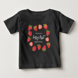 Camiseta De Bebé Chica Berry Primer Summe Fresa Primer Cumpleaños