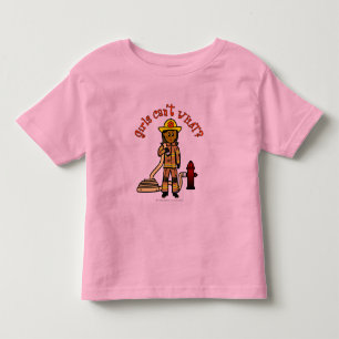 Camiseta De Bebé Chica Bombero