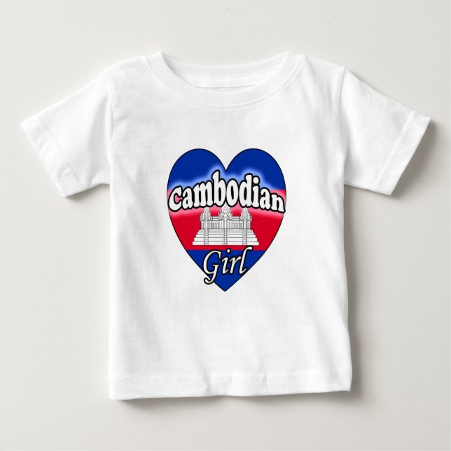 Camiseta De Bebé Chica Camboyana (Anverso)
