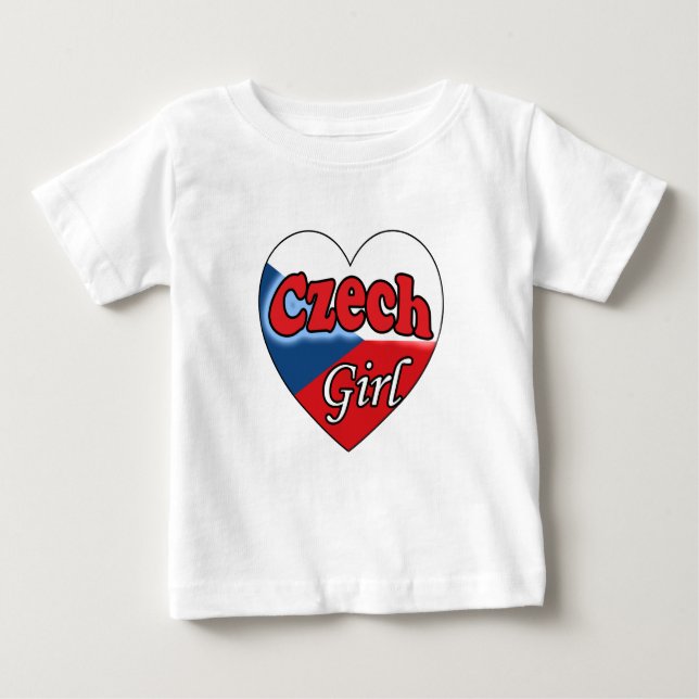 Camiseta De Bebé Chica Checa (Anverso)