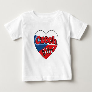 Camiseta De Bebé Chica checo